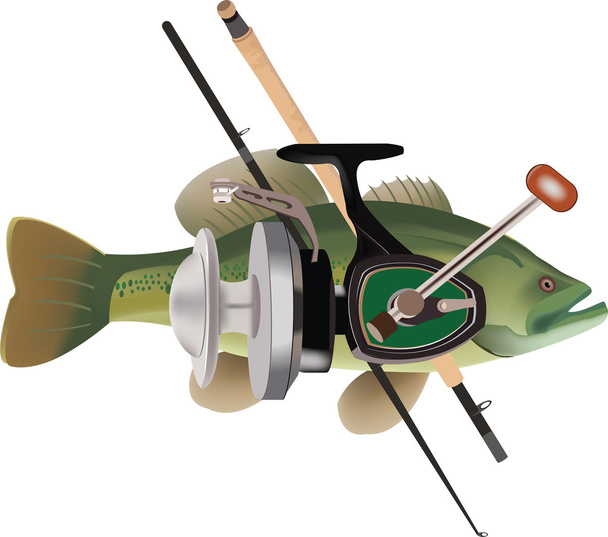 Рыболовный снаряд
 - Вектор,изображение