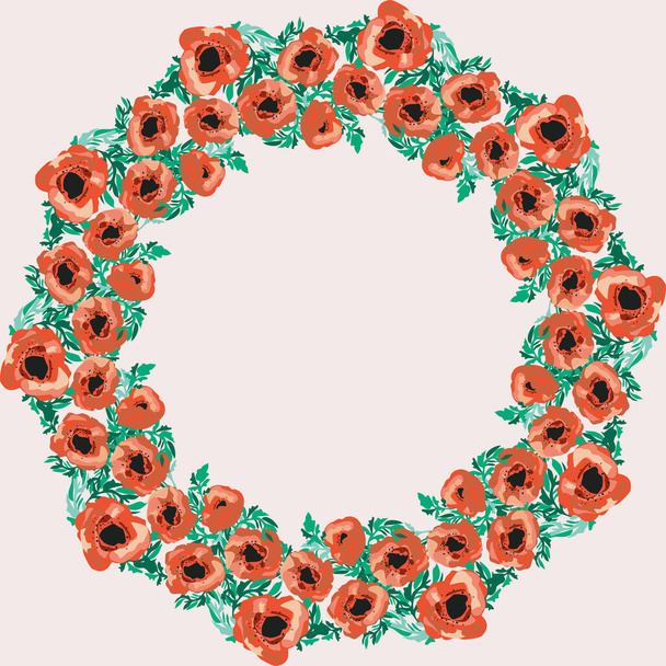 Seamless pattern in small pretty flowers. Poppy bouquets. Regular order millefleurs. Floral background for textile, wallpaper, pattern fills, covers, surface, print, wrap, scrapbooking, decoupage. - Vector, Image