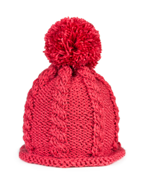 Knitted hat isolated on white background - Photo, Image