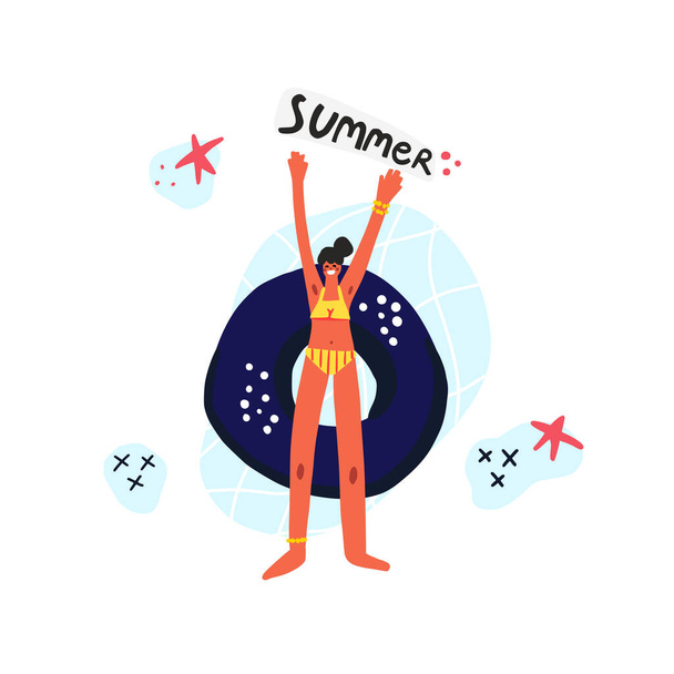Summer concept vector illustration - Vector, afbeelding