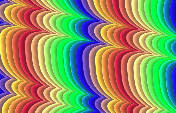 барвистий абстрактний декоративний трипільний хвилястий візерунок
 - Фото, зображення