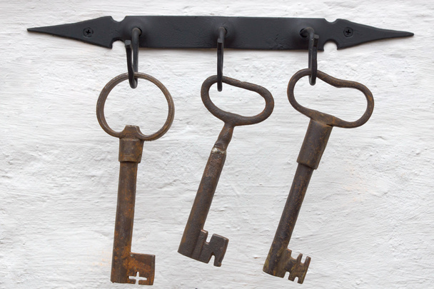 Chaves de ferro medievais
 - Foto, Imagem