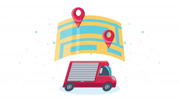 сервис доставки фургонов и анимация на карте
 - Кадры, видео