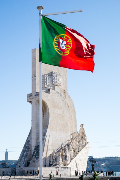 リスボン、ポルトガルの padrao ドス descobrimentos (発見の記念碑) - 写真・画像