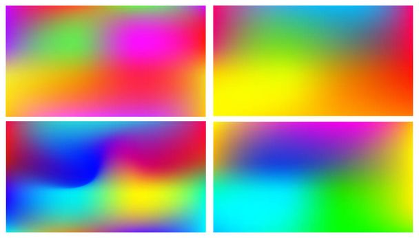 Colored blurred bright template. A vague abstract illustration. Colorful background can be used as part of a brand book. Vector illustration. Isolated on white background. - Vector, Image