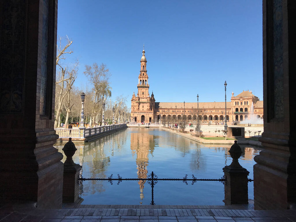 Plaza de Espana in Sevilla Spanien - Foto, Bild