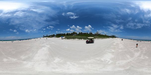 360 vr zdjęcie Miami Beach piasek scena lato wibracje - Zdjęcie, obraz