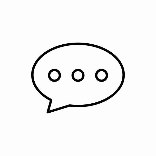Esquema de la burbuja de chat icon.Bubble chat vector ilustración. Símbolo para web y móvil
 - Vector, Imagen