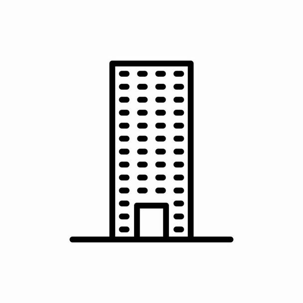 Icono del edificio del contorno. Ilustración del vector del edificio. Símbolo para web y móvil
 - Vector, imagen