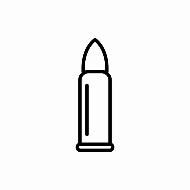 Umriss Kugel icon.Bullet Vektor Illustration. Symbol für Web und Mobile - Vektor, Bild