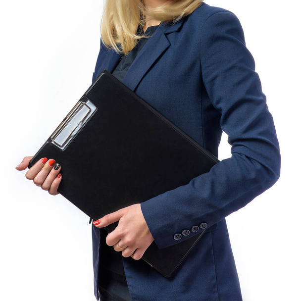 Girl secretary girl accountant. Happy business woman. Work, secretary. - Foto, Imagem