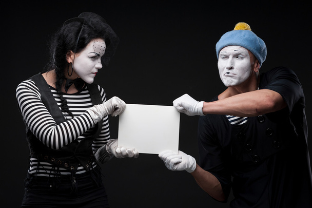 funny mimes - Photo, image