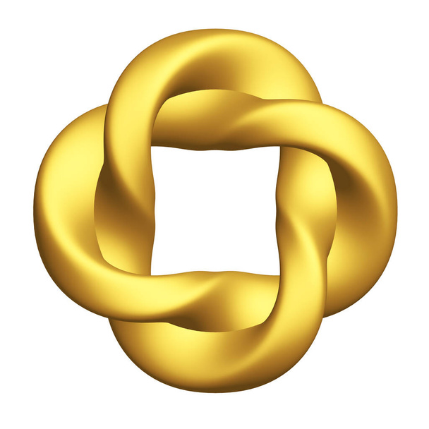 Forma da due anelli intrecciati di una catena isolata su whit
 - Foto, immagini