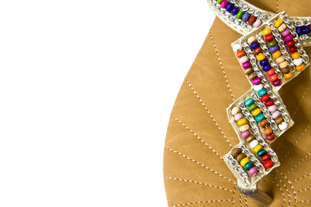 Sandal with gems - Photo, Image