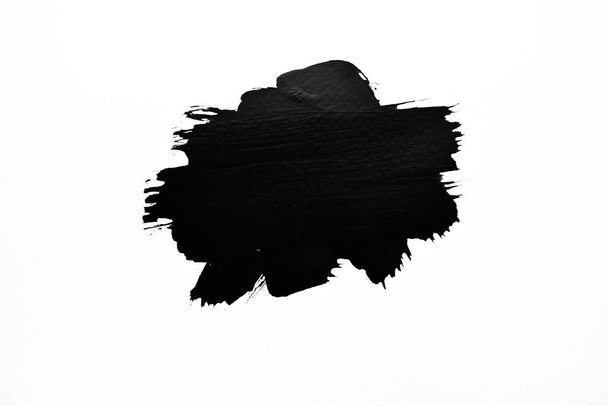 Arrière-plan noir éclaboussure sur papier. Art abstrait créatif à l'encre et à l'aquarelle
. - Photo, image