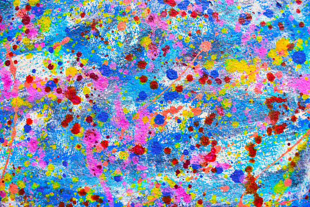 Abstrakti taide kankaalle monia öljytahroja hajallaan - Valokuva, kuva