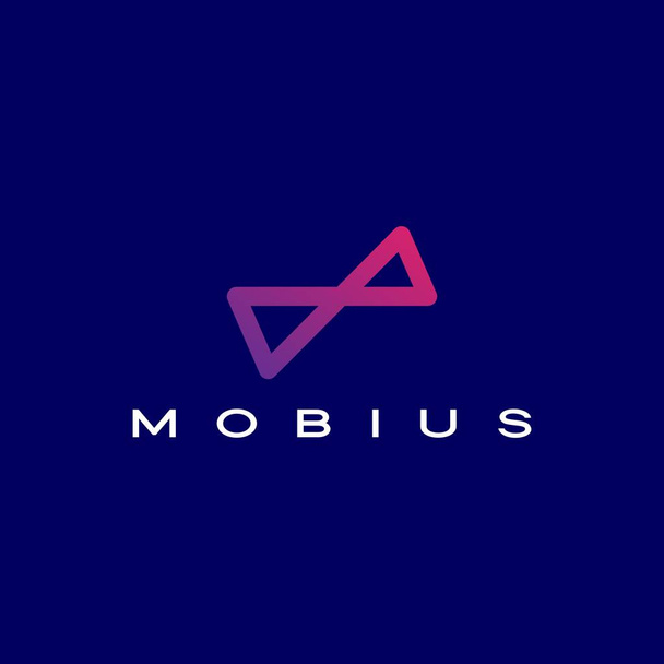 infinity mobius logo vector icon illustration - Vector, Image