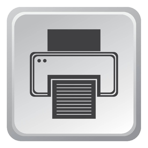 printer icon vector illustration - Vector, afbeelding