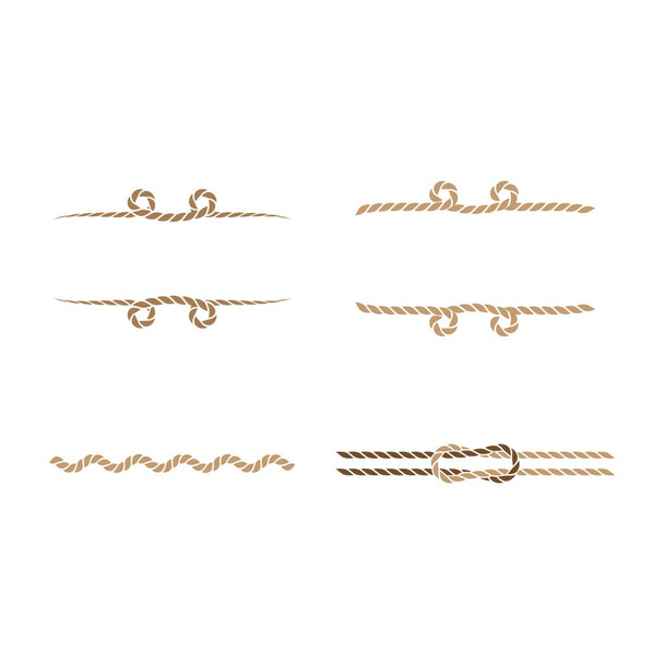 Vorlage zur Illustration von Seilsymbolen - Vektor, Bild