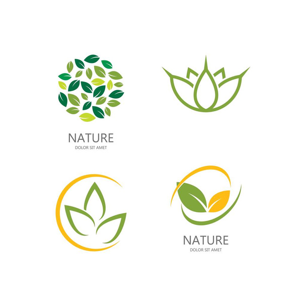 Zielony liść logo ekologia natura element wektor ikona - Wektor, obraz