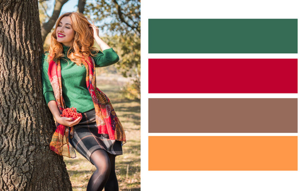 Fashionable colors in clothes 2020-2021, fashion trend - Fotografie, Obrázek
