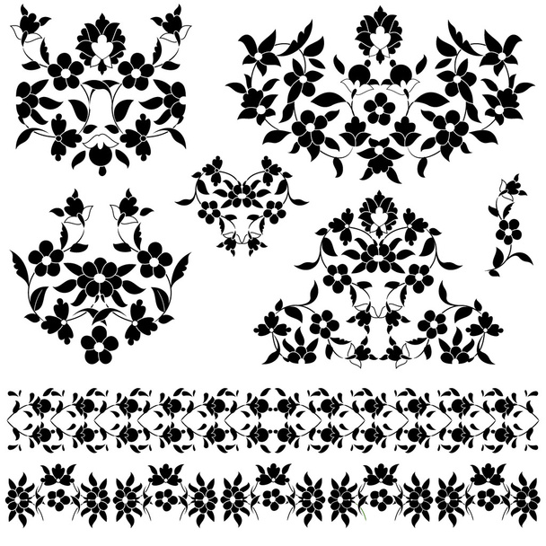 elegante versión de patrón blanco y negro
 - Vector, imagen