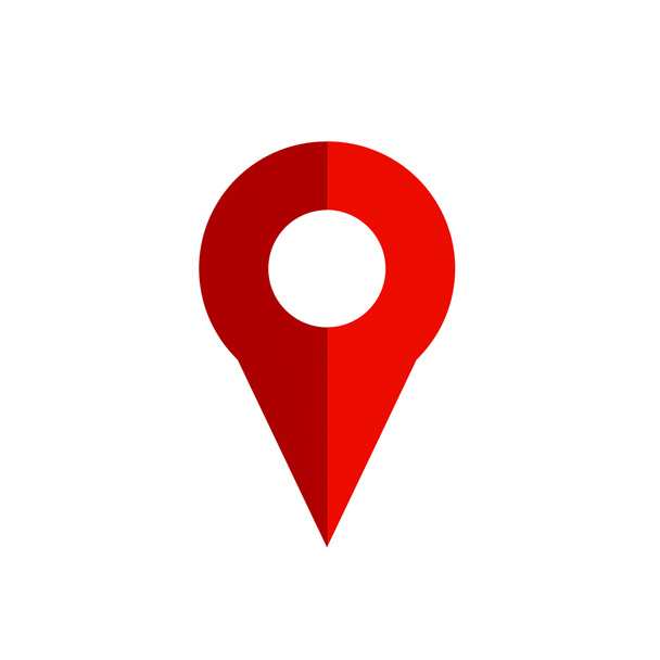 Map pin icon on white background. - Photo, Image
