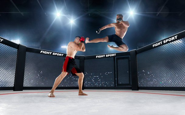 MMA fighters. Fighting Championship. - Photo, Image