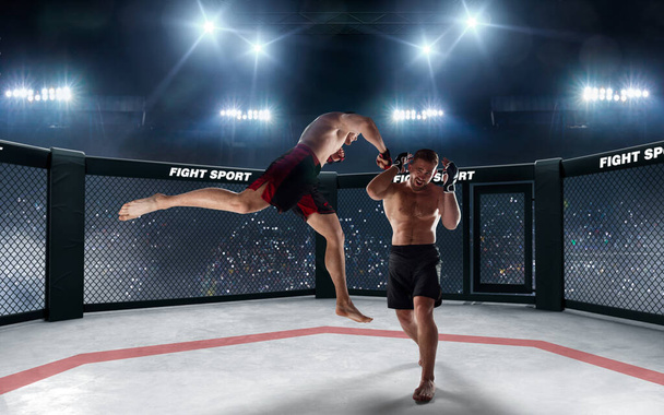 MMA fighters. Fighting Championship. - Photo, Image