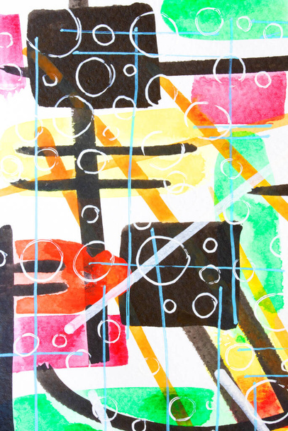 Чорнильні блоки Планувальники та лінії Акрилова фарба акварельного фарбування
 - Фото, зображення