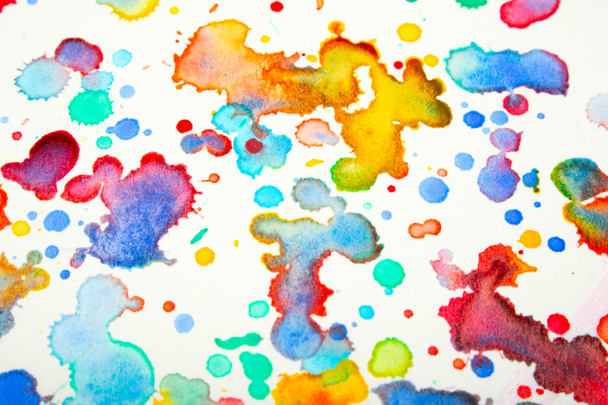 Ink Blots Splatters and Lines Acrylic Watercolour Painting Paint - Photo, Image