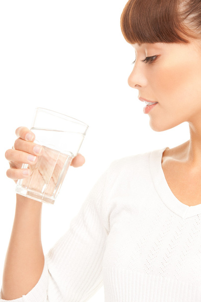 Woman with glass of water - Foto, imagen
