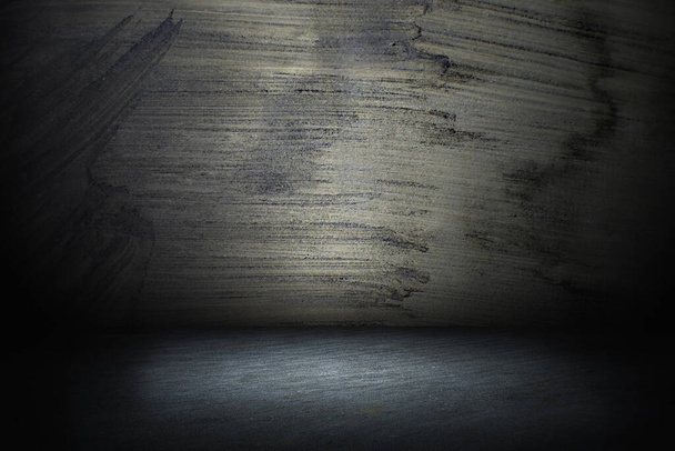 nieostre i poruszające się rozmycie Czarna, ciemna i szara abstrakcyjna ściana cementowa oraz tło gradientowe pomieszczenia pracowni. Obraz HD i duża rozdzielczość. może być stosowany jako tapeta pulpitu - Zdjęcie, obraz