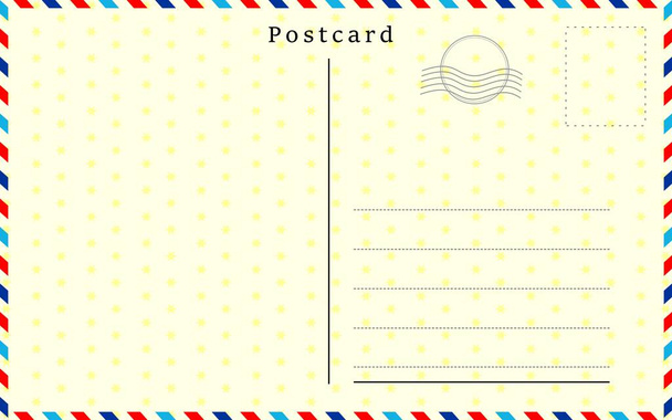 Postkarte mit Papierstruktur Vektor-Illustration - Vektor, Bild