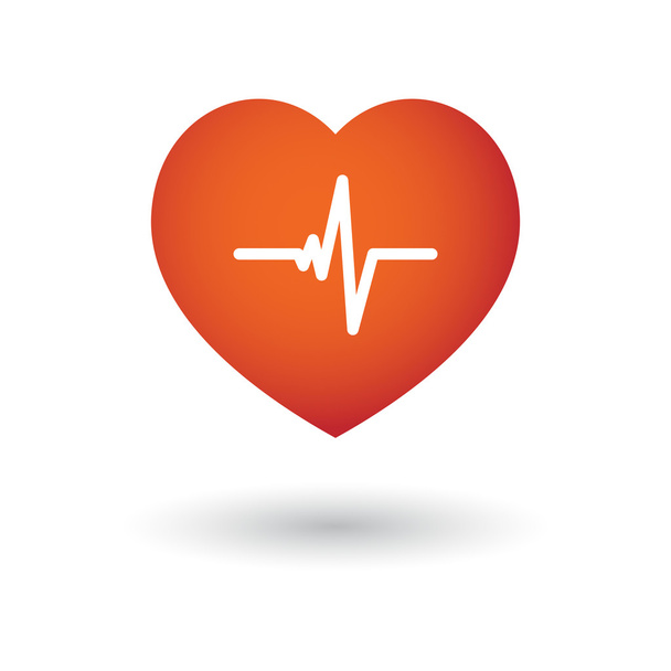 Heart beat icon - Vector, Image