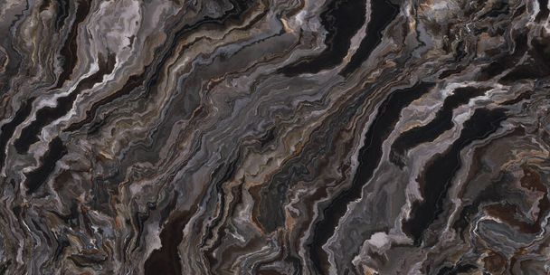 Dark grey marble texture with rough pattern. 2d illustration  - Photo, Image