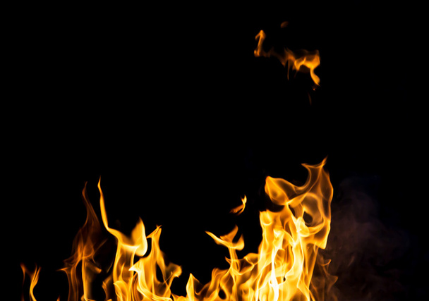 Abstract background. fire flames on a black background - Fotó, kép