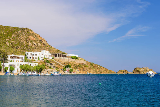 Grikos Bay, a popular vacation spot on the Island of Patmos, Dodecanese, Greece. - Photo, Image