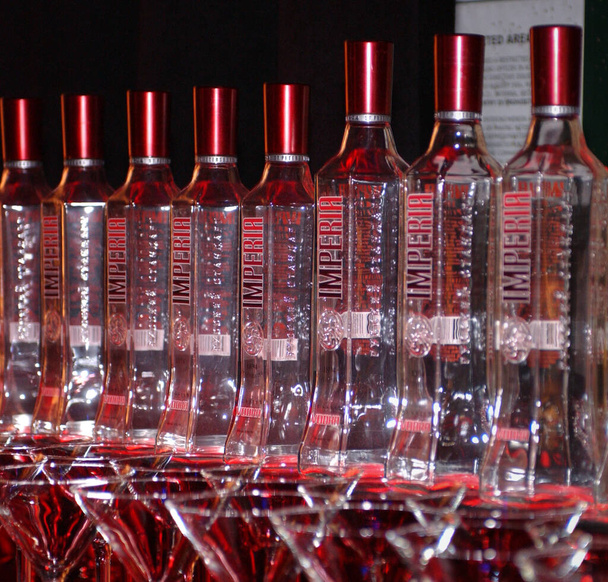 NEW YORK, NY - NOVEMBER 09: The general atmosphere backstage and bottles of Imperia Vodka in the 2005 Victoria's Secret Fashion Show on November 09, 2005 in New York City. - Φωτογραφία, εικόνα