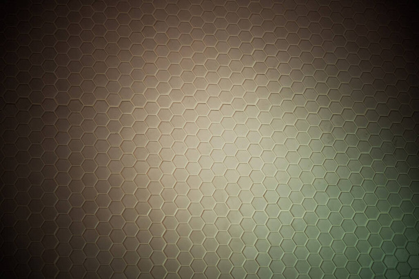 Un motif simple de texture blanche d'hexagones comme fond - Photo, image