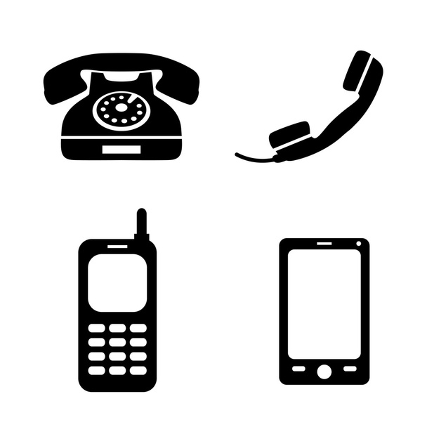 Коллекция иконок телефонов
 - Вектор,изображение