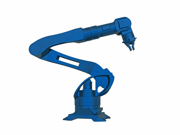 sininen teollinen robotti tarttujavarsi - Valokuva, kuva