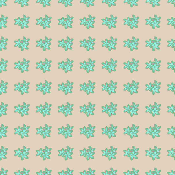 Εικονογράφηση διανύσματος. Απαλό σχέδιο λουλούδι ακουαρέλα - χωρίς ραφή μοτίβο σε ροζ, πράσινο και μπλε χρώματα. - Διάνυσμα, εικόνα