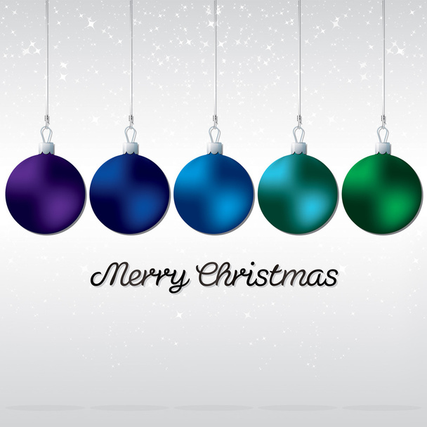Elegant bauble Christmas card - Vector, Image