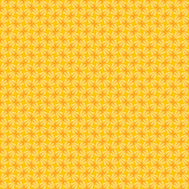 Kirkas, keltainen-oranssi, abstrakti saumaton kuvio. Leikekirja 12 tuumaa. Aurinkoista joulurakennetta. Suunnittelu manuaalista luovuutta ja massatuotantoa eri tavaroiden. - Valokuva, kuva