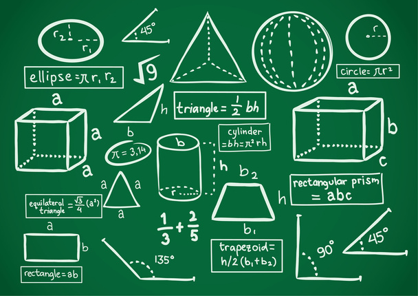 doodle μαθηματικά - Διάνυσμα, εικόνα