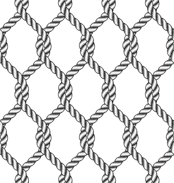 Seamless rope knot pattern - Vector, Image