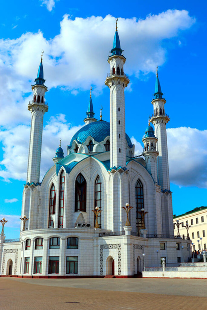 Meczet Qolsharif na Kremlu Kazańskim, Republika Tatarstanu, Rosja - Zdjęcie, obraz