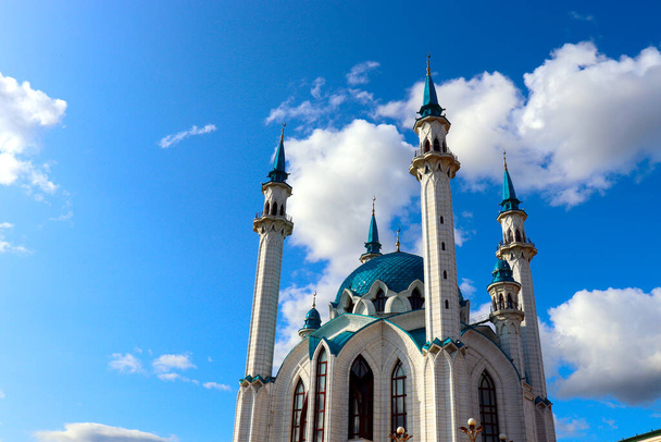Kazan Kremlin 'deki Qolsharif Camii, Tataristan Cumhuriyeti, Rusya - Fotoğraf, Görsel