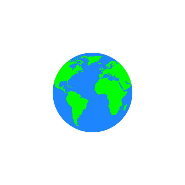 Vector de mapa mundial. Icono mundial vector
 - Vector, Imagen
